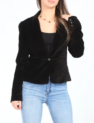 Sacou Bershka, negru