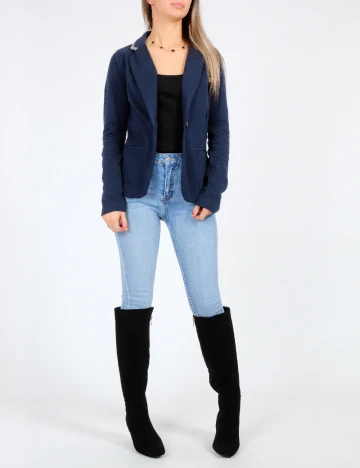 Sacou Bershka, albastru