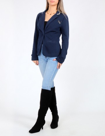 Sacou Bershka, albastru