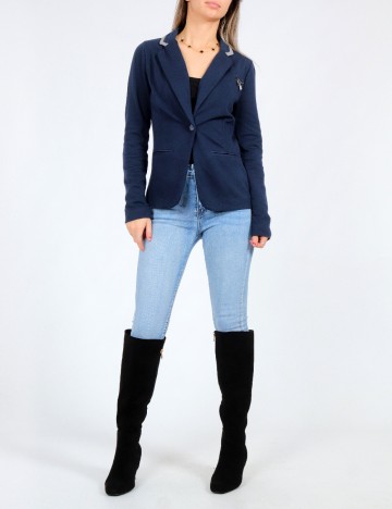 Sacou Bershka, albastru