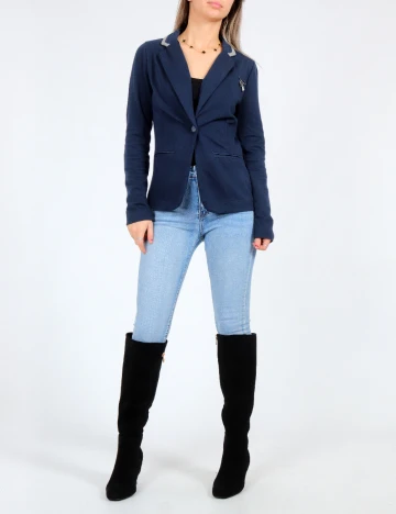 Sacou Bershka, albastru