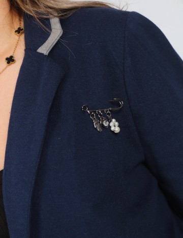 Sacou Bershka, albastru