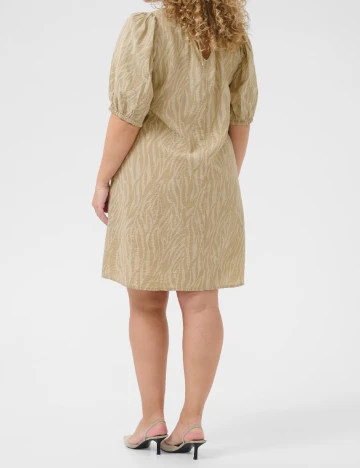 Rochie scurta Kaffe Curve, crem