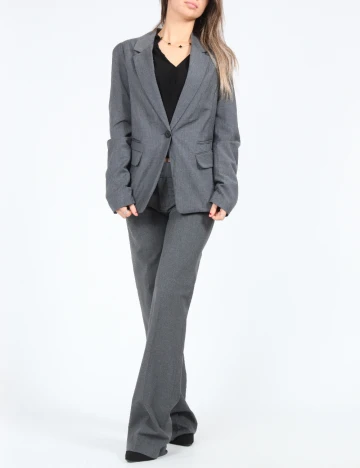 Sacou Bershka, gri inchis Gri