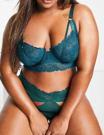 Chilot Wolf & Whistle Plus Size, turcoaz