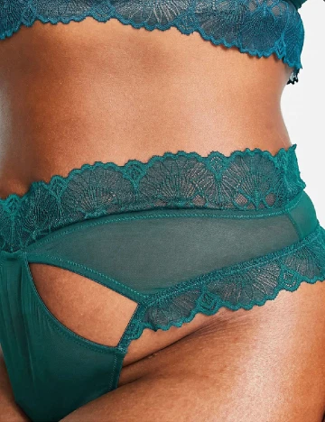 Chilot Wolf & Whistle Plus Size, turcoaz