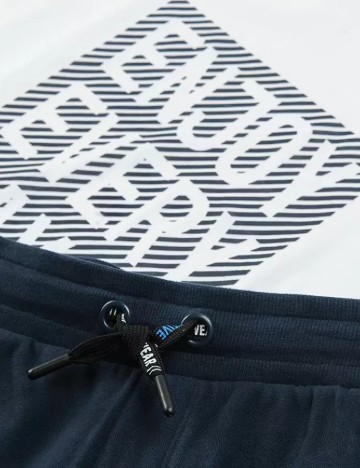 Compleu Cool Club, bleumarin/alb