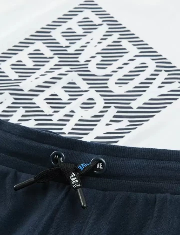 Compleu Cool Club, bleumarin/alb