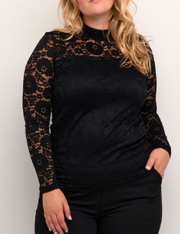 
						Bluza Kaffe Curve, negru