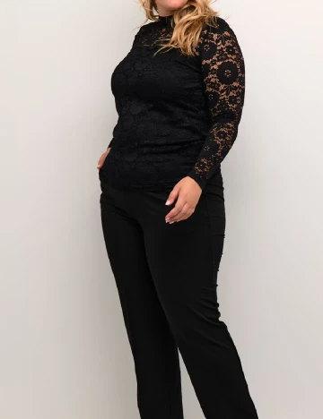 Bluza Kaffe Curve, negru