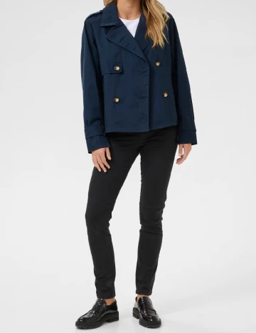 Jacheta Kaffe, bleumarin Albastru