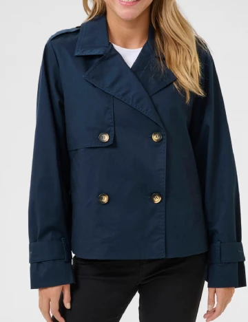 Jacheta Kaffe, bleumarin Albastru