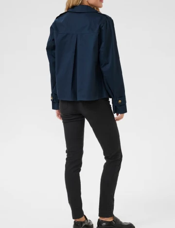 Jacheta Kaffe, bleumarin Albastru