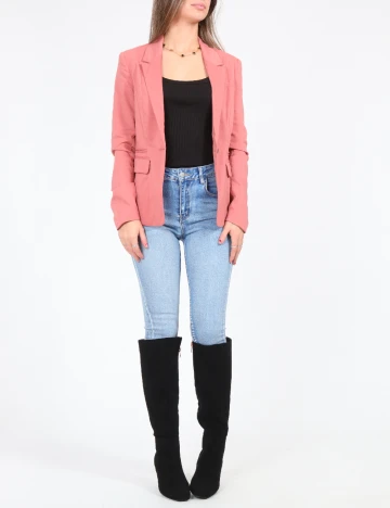 Sacou Bershka, roz Roz