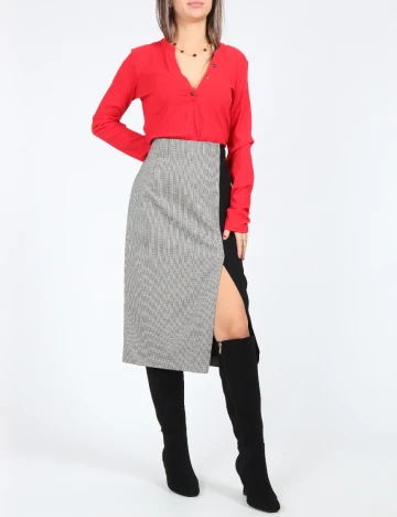 Fusta Zara, alb/negru