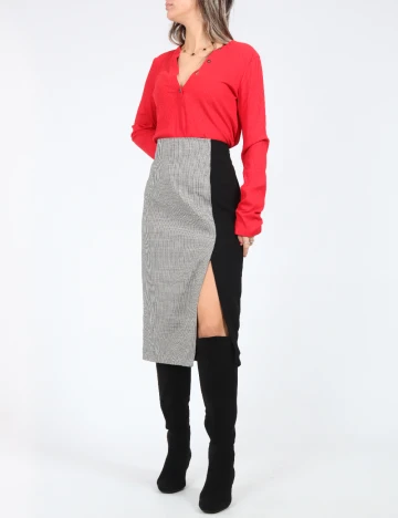 Fusta Zara, alb/negru