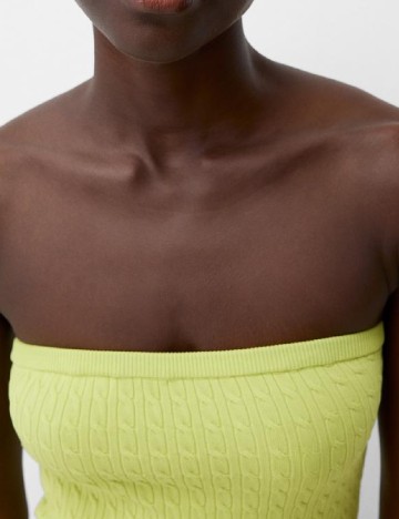 Rochie scurta Bershka, verde