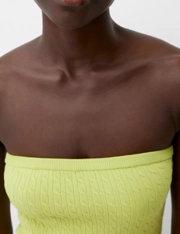 Rochie scurta Bershka, verde