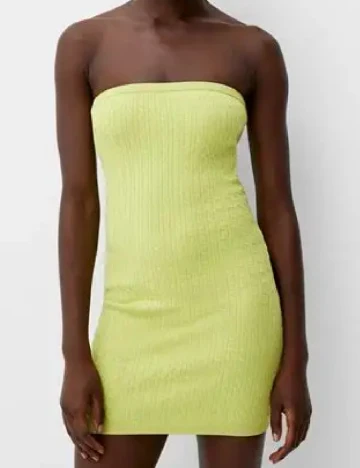 Rochie scurta Bershka, verde