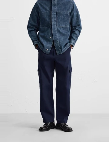 Pantaloni Zara, bleumarin