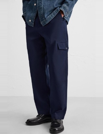 Pantaloni Zara, bleumarin