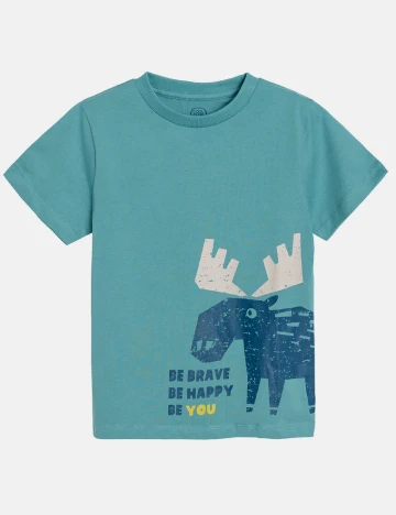 Tricou Cool Club, turcoaz