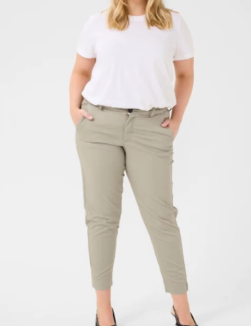 Pantaloni Kaffe Curve, bej