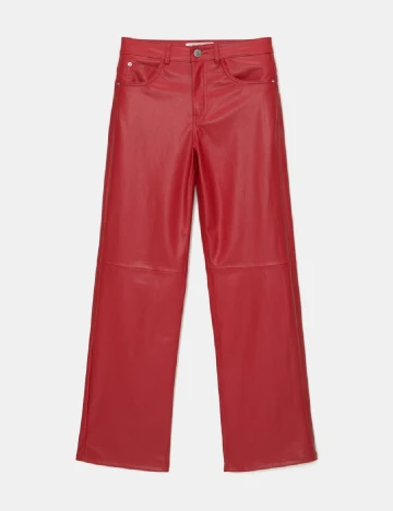 Pantaloni Pull&Bear, rosu Rosu