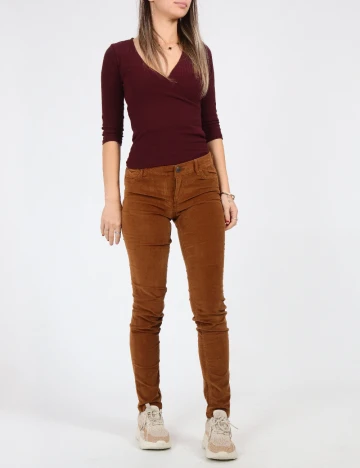 Pantaloni Zara, maro