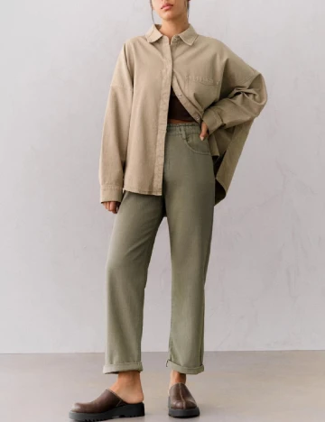 Pantaloni Pull&Bear, verde