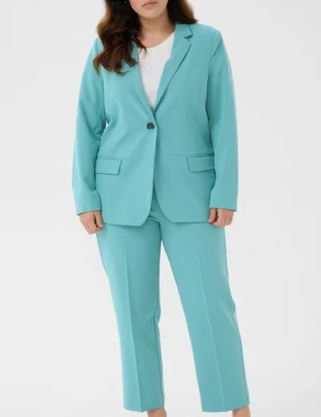 Sacou Kaffe Curve, turcoaz Albastru