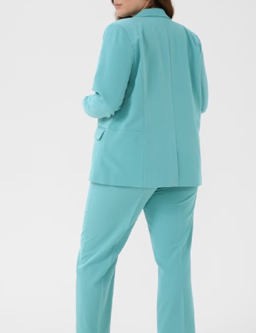 Sacou Kaffe Curve, turcoaz