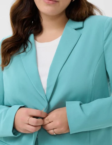 Sacou Kaffe Curve, turcoaz Albastru