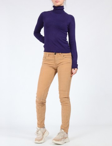 Pantaloni Zara, maro