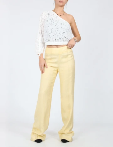 Pantaloni Zara, galben