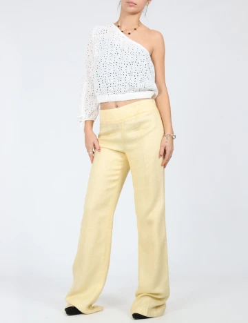 Pantaloni Zara, galben