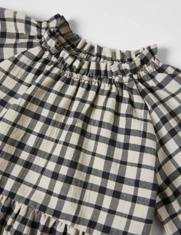 Bluza Zara, bej/negru