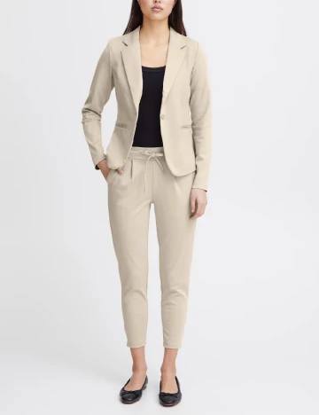 Pantaloni Ichi, crem