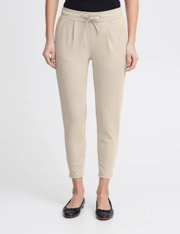 Pantaloni Ichi, crem