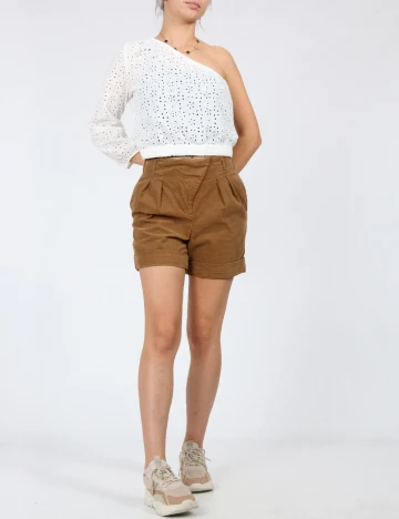 Pantaloni scurti Zara, maro