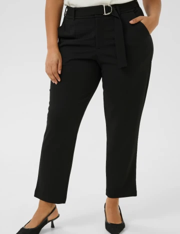 Pantaloni Kaffe Curve, negru