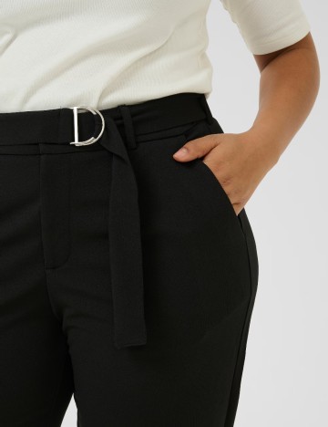 Pantaloni Kaffe Curve, negru