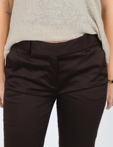 Pantaloni Zara, maro