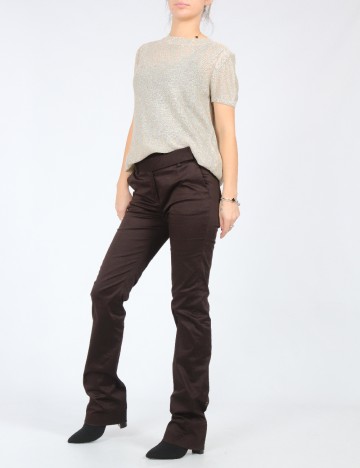 Pantaloni Zara, maro