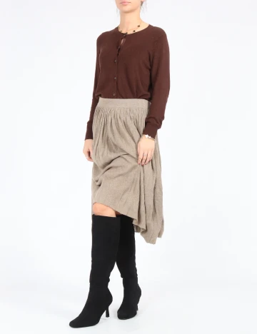 Fusta Zara, bej Crem