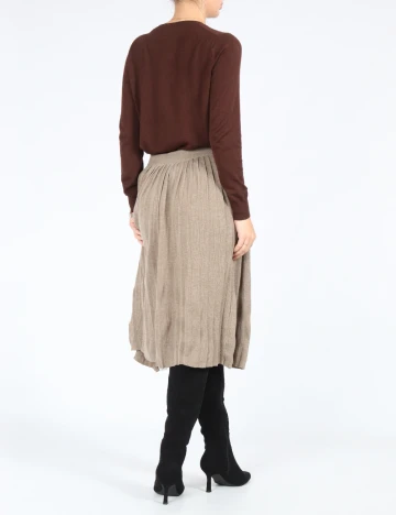 Fusta Zara, bej Crem