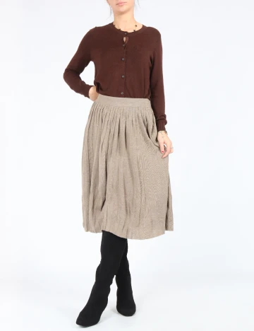 Fusta Zara, bej Crem