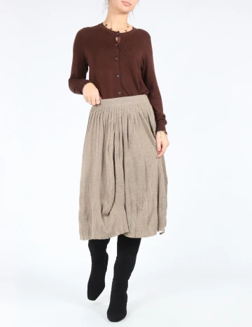 Fusta Zara, bej Crem