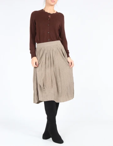 Fusta Zara, bej Crem
