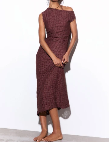 Rochie medie Pull&Bear, pruna Mov